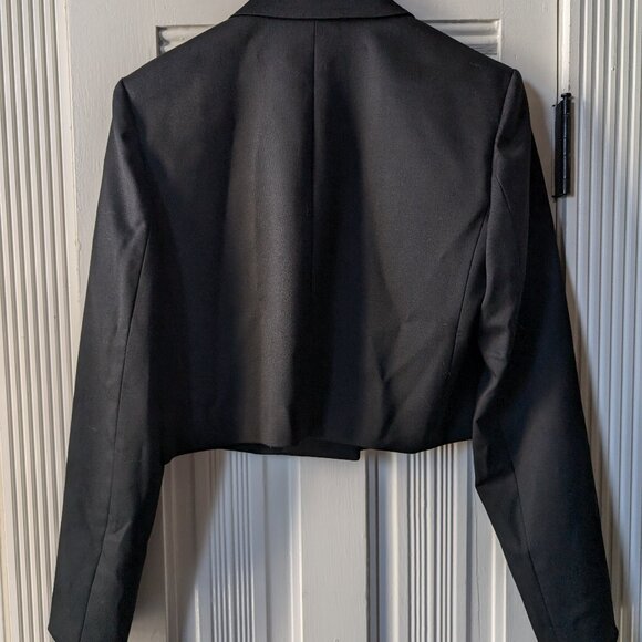 Theory Cropped Blazer - Size 12, Black, Wool, NWT - Picture 4 of 9